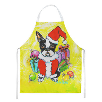 Boston Terrier Stinker That Stole Christmas Cooking Kitchen Apron product image at NuMercy