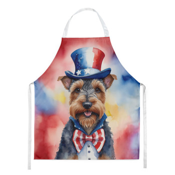 Welsh Terrier Patriotic American Cooking Kitchen Apron DAC5817 product image at NuMercy