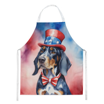 Bluetick Coonhound Patriotic American Cooking Kitchen Apron product image at NuMercy