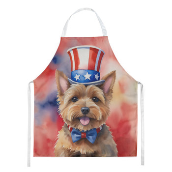 Norwich Terrier Patriotic American Cooking Kitchen Apron product image at NuMercy