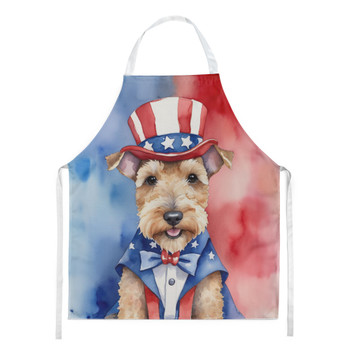 Lakeland Terrier Patriotic American Cooking Kitchen Apron product image at NuMercy