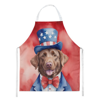 Chesapeake Bay Retriever Patriotic American Cooking Kitchen Apron product image at NuMercy