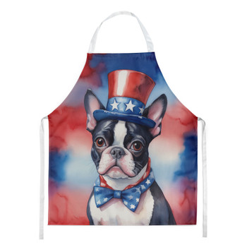 Boston Terrier Patriotic American Cooking Kitchen Apron DAC5667 product image at NuMercy