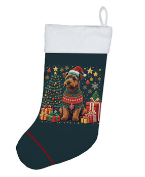 Welsh Terrier Christmas Stocking product image at NuMercy