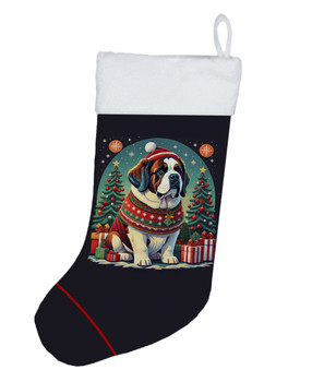 Saint Bernard Christmas Stocking product image at NuMercy
