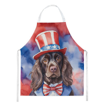 Boykin Spaniel Patriotic American Cooking Kitchen Apron product image at NuMercy