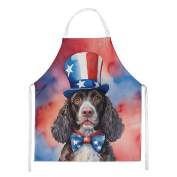 American Water Spaniel Patriotic American Cooking Kitchen Apron product image at NuMercy