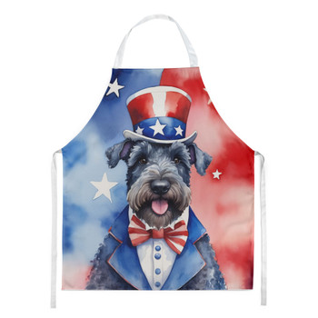 Kerry Blue Terrier Patriotic American Cooking Kitchen Apron product image at NuMercy