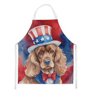 Cocker Spaniel Patriotic American Cooking Kitchen Apron DAC5693 product image at NuMercy