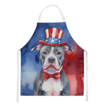 Pit Bull Terrier Patriotic American Cooking Kitchen Apron DAC5772 product image at NuMercy