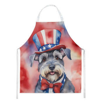 Schnauzer Patriotic American Cooking Kitchen Apron product image at NuMercy