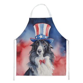 Borzoi Patriotic American Cooking Kitchen Apron product image at NuMercy