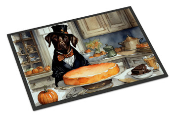Chocolate Lab Fall Kitchen Pumpkins Doormat 24H X 36W DAC1790 product image at NuMercy