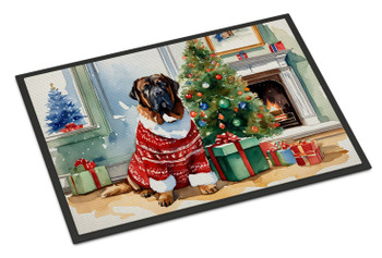 Tibetan Mastiff Cozy Christmas Doormat 24H X 36W DAC2757 product image at NuMercy