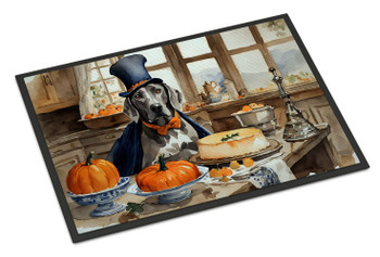 Weimaraner Fall Kitchen Pumpkins Doormat 24H X 36W product image at NuMercy