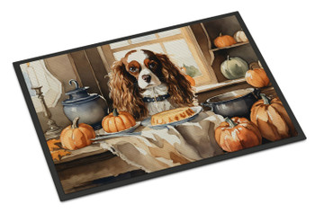Cavalier Spaniel Fall Kitchen Pumpkins Doormat 24H X 36W DAC1760 product image at NuMercy