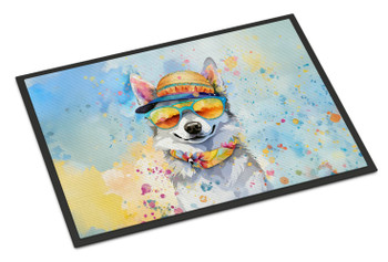Alaskan Klee Kai Hippie Dawg Doormat 24H X 36W product image at NuMercy