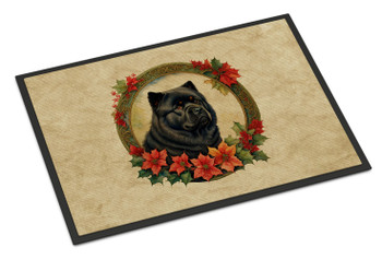 Chow Chow Christmas Flowers Doormat 24H X 36W DAC2343 product image at NuMercy