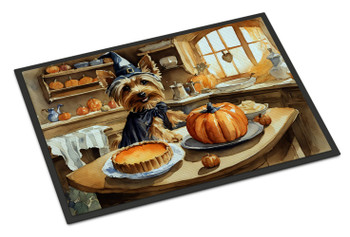 Silky Terrier Fall Kitchen Pumpkins Doormat 24H X 36W product image at NuMercy