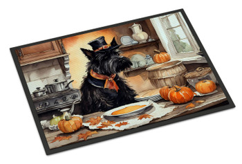 Scottish Terrier Fall Kitchen Pumpkins Doormat 24H X 36W DAC1811 product image at NuMercy