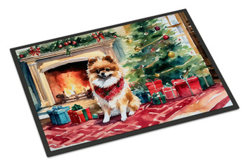Pomeranian Cozy Christmas Doormat 24H X 36W DAC2723 product image at NuMercy