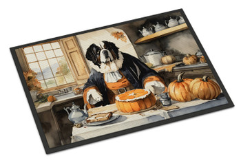 Saint Bernard Fall Kitchen Pumpkins Doormat 24H X 36W product image at NuMercy