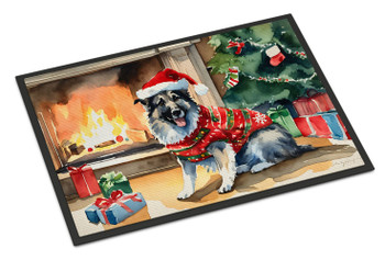 Norwegian Elkhound Cozy Christmas Doormat 24H X 36W DAC2713 product image at NuMercy