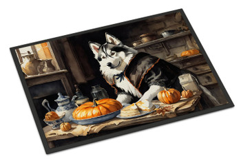 Siberian Husky Fall Kitchen Pumpkins Doormat 24H X 36W DAC1817 product image at NuMercy