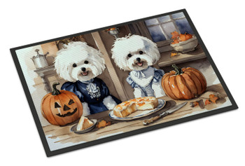 Bichon Frise Fall Kitchen Pumpkins Doormat 24H X 36W DAC1739 product image at NuMercy