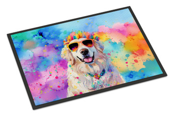 Great Pyrenees Hippie Dawg Doormat 24H X 36W DAC2515 product image at NuMercy
