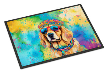 Golden Retriever Hippie Dawg Doormat 24H X 36W DAC2513 product image at NuMercy