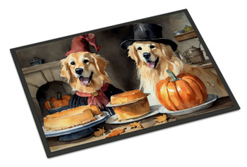 Golden Retriever Fall Kitchen Pumpkins Doormat 24H X 36W DAC1775 product image at NuMercy