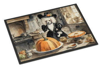 Poodle Fall Kitchen Pumpkins Doormat 24H X 36W DAC1802 product image at NuMercy