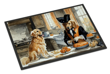 Golden Retriever Fall Kitchen Pumpkins Doormat 24H X 36W DAC1776 product image at NuMercy