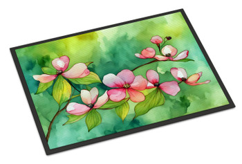 Virginia American Dogwood in Watercolor Doormat 24H X 36W DAC1714 product image at NuMercy