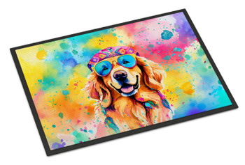 Golden Retriever Hippie Dawg Doormat 24H X 36W DAC2512 product image at NuMercy