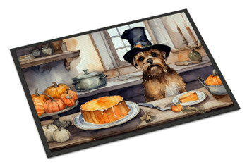 Border Terrier Fall Kitchen Pumpkins Doormat 24H X 36W DAC1745 product image at NuMercy