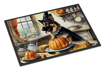 German Shepherd Fall Kitchen Pumpkins Doormat 24H X 36W product image at NuMercy