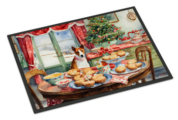 Basenji Christmas Cookies Doormat 24H X 36W product image at NuMercy