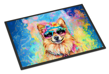 Pomeranian Hippie Dawg Doormat 24H X 36W DAC2541 product image at NuMercy