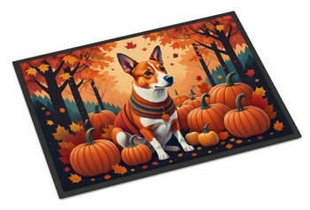 Red Basenji Fall Doormat 24H X 36W product image at NuMercy