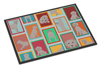 Lots of Grey Labrador Retriever Doormat 24H X 36W product image at NuMercy