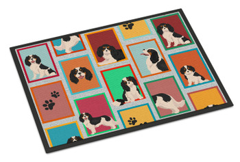Lots of Tricolor Cavalier Spaniel Doormat 24H X 36W product image at NuMercy