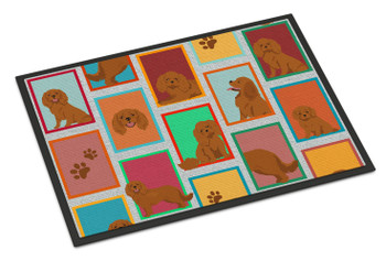 Lots of Ruby Cavalier Spaniel Doormat 24H X 36W product image at NuMercy