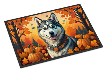 Siberian Husky Fall Doormat 24H X 36W product image at NuMercy