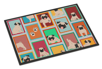 Lots of Fawn Pug Doormat 24H X 36W product image at NuMercy