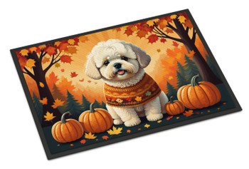 Bichon Frise Fall Doormat 24H X 36W product image at NuMercy