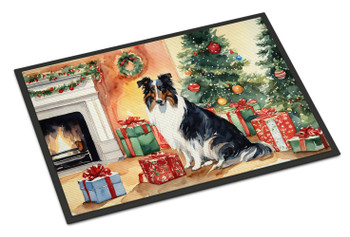 Collie Cozy Christmas Doormat 24H X 36W product image at NuMercy