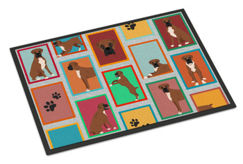 Lots of Black Face Boxer Doormat 24H X 36W product image at NuMercy