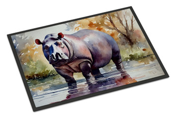 Hippopotamus Doormat 24H X 36W DAC2932 product image at NuMercy